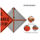&#39;Road Closed&#39; Roll-Up Traffic Sign